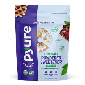 Organic Powdered Sweetener Stevia Blend - Zero-Sugar Sweetener for Cooking and Baking