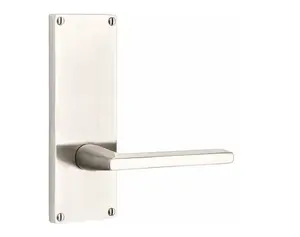 Emtek 8211.RAUS19.KNUS10B.RH SELECT Privacy , Sideplate Locksets Modern Non-Keyed 7" , R-Bar Stem , Knurled Handle.RH