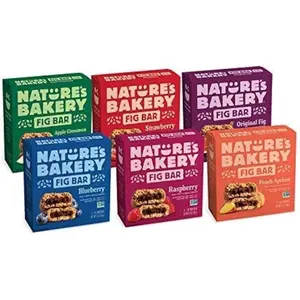 Nature's Bakery Original Real Fruit Whole Grain Fig Bar Variety Pack - 36 ct 6 Boxes 2 oz Each - Perfect Snack for Adults & School Year Fuel - Apple Cinnamon Strawberry Blueberry Raspberry Peach Apricot Flavors