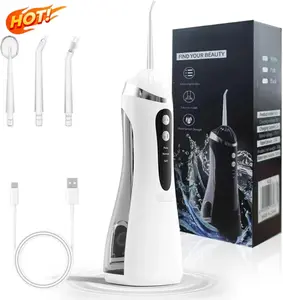 Oral Irrigator 3 Modes  Portable Oral Irrigator  Suitable for Braces Wearers Ideal for Home and Travel Wireless Portable Oral Irrigator Powerful  Rechargeable  Waterproof Water Flosser - Dental Care Kit