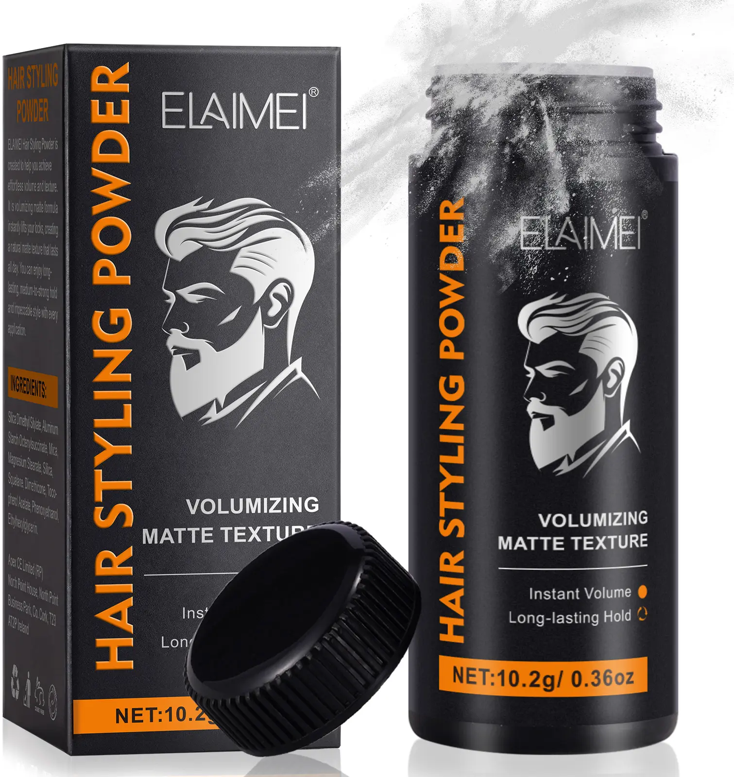 ELAIMEI Hairstyling Texturizing Volume Powder - 10g Safe Haircare Texture Powder for Adults, Lightweight Mattifying Formula, Easy Application, Residue-Free for Normal Hair, Hairstyling Texturizing Powder