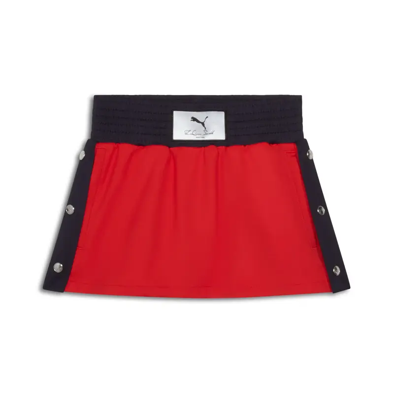 PUMA Womens L.S Logo Drawstring Skort Casual - Red
