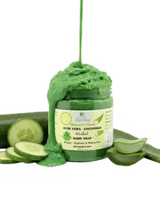 Aloe Vera & Cucumber Repairing & Brighten Paste Body Soap 500 ML