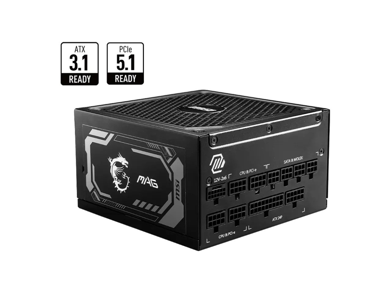 MSI MAG A1000GL PCIE5 1000W Fully-Modular 80 Plus Gold Power Supply