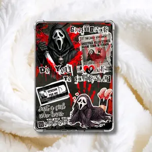 Ghostface Kindle Insert, Scream Movie E-Reader Decor, 90s Slasher Horror Kindle Decor, Just a Girl Who Loves Horror, Bookish Slasher Gift