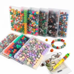 Beads & Accessories DIY Kit, Colorful Beads & Accessories, DIY Jewelry Making Supplies for Necklace & Bracelet Making