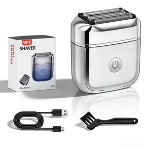 Cordless Wet/Dry Electric Foil Shaver for Men - IPX6 Waterproof, Type-C Fast Charging, LED Display, 100 Mins Runtime, Portable Grooming Tool