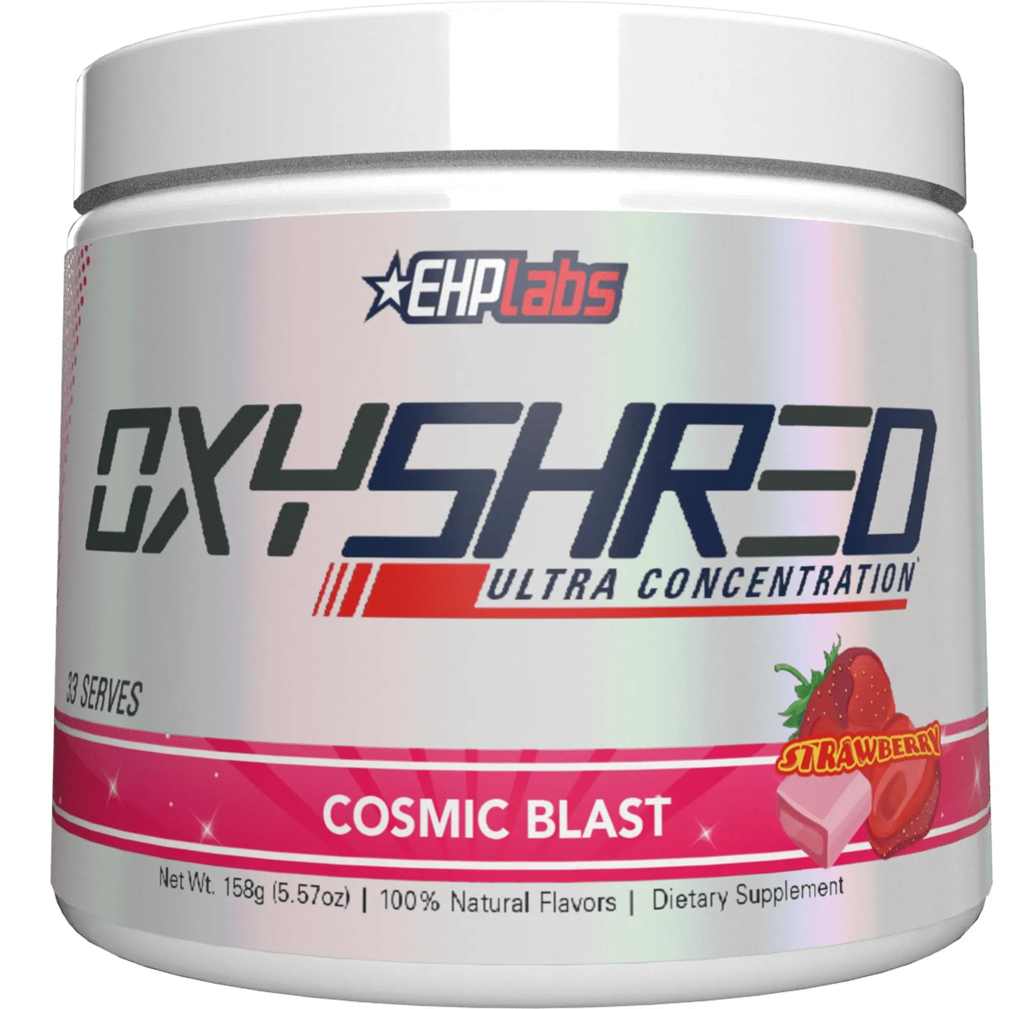 EHPlabs OxyShred Ultra Concentration Pre Workout Powder - 33 Serves, 150mg Caffeine, sugar free, Vegan-Friendly, Gluten-Free, Men and Women Health Fit