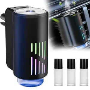 [Weekly Deals] 2026 Smart Car Air Freshener, Car Air Freshener Diffuser, Rechargeable Car Aroma Diffuser, 3 Levels of Adjustable Intelligent Car Diffuser Men's Fragrance with 3 Bottles Oils
