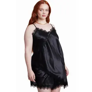 ELOQUII Women's Plus Size Lace Insert Cami Top