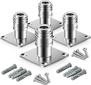 M MINGLE Foam Cannon Holder with Self-Locking Mechanism (4 Pack) - Wall Mount for Pressure Washer Accessories