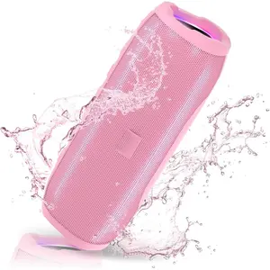 Speakers, Portable  Speaker  with 20W Loud Stereo Sound, TWS Pairing, IPX6  Shower Speakers, 36H Playtime, RGB Light Speaker, Built-in Radio Mode