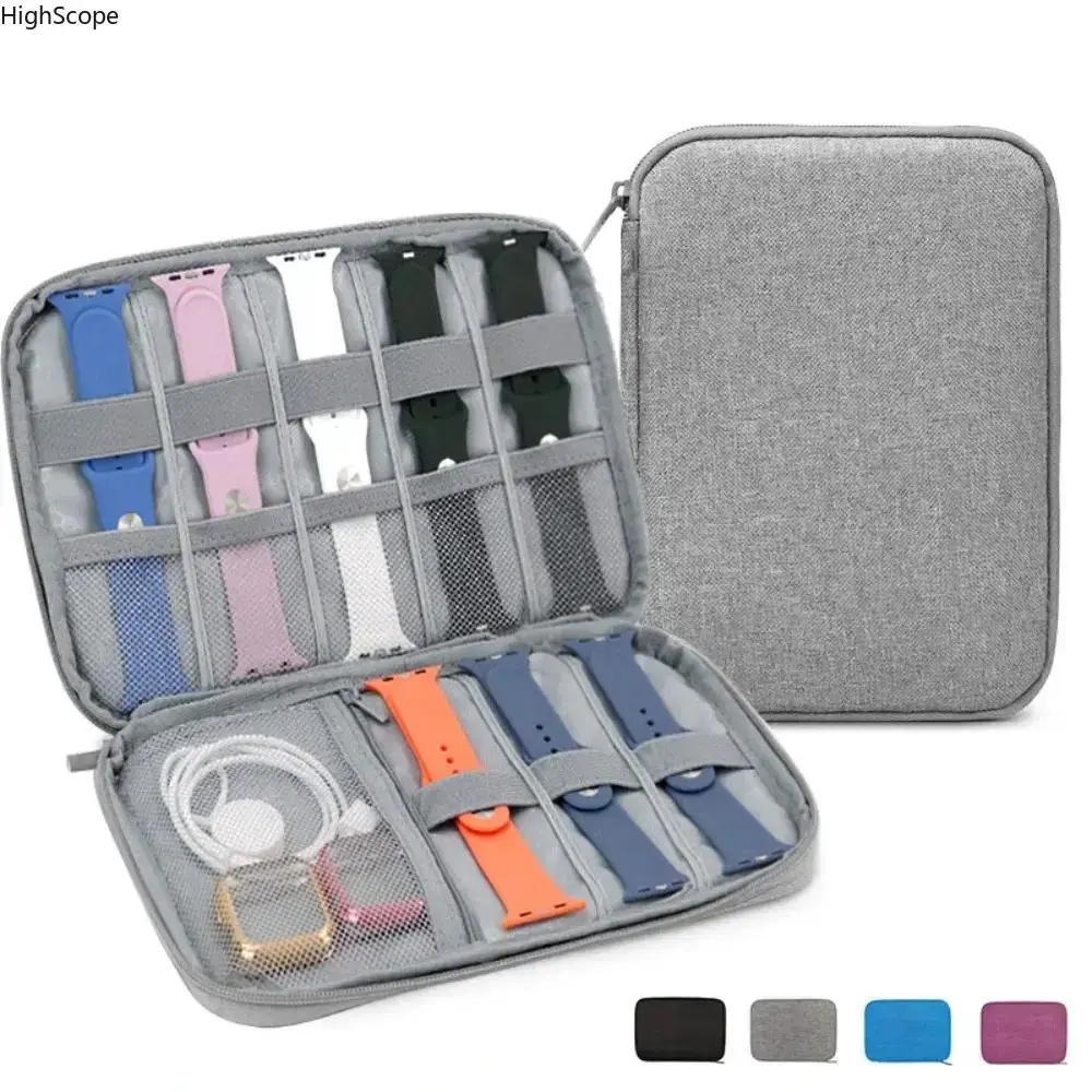 Watchband Storage Bag for Apple Watch, Travel Smart Watch Strap Organizer Case, Watch Band Holder Box