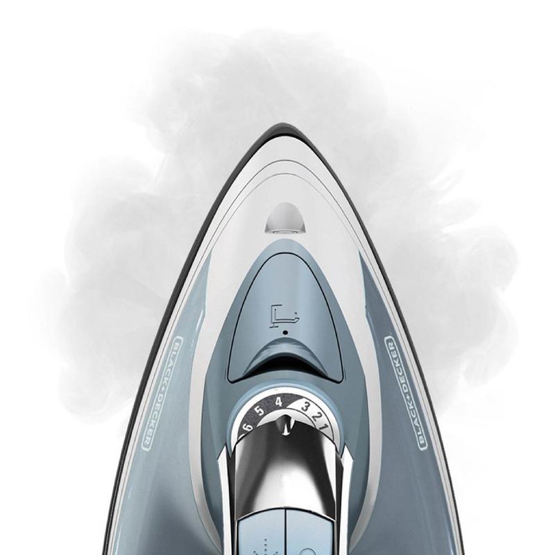 BLACK+DECKER Steam Iron Retractable Cord Gray