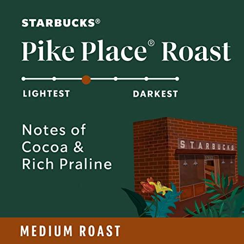 Starbucks Ground Coffee, Medium Roast Coffee, Pike Place Roast, 100% Arabica, 1 Bag (28 Oz)