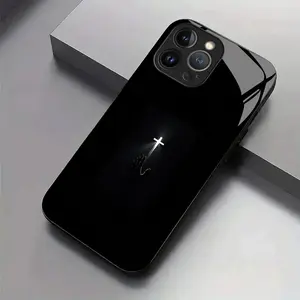 devout cross pattern design suitable for iPhone 11/11 Pro/11 Pro Max/12/12 Mini/12 Pro/12 Pro max/13/13 Mini/13 Pro/13 Pro Max Hard Case glass texture Simple design new styles Phone Case