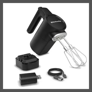 KitchenAid Go Cordless Hand Mixer Battery Included KHMR762