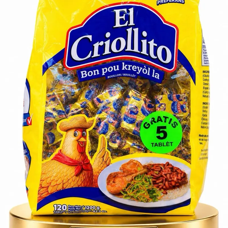 El Criollito Chicken Bouillon Tablets - 120-Count, 1200 g