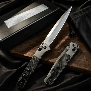 4170 Folding Knife, Portable Small Pocket Knife, CarbonFiber Aluminum Handle, High Hardness Fruit Kitchen Knife,Father's Day Gift