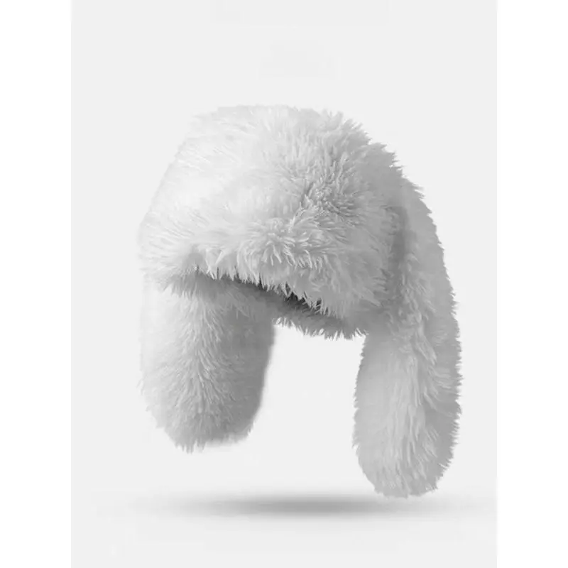 Unisex 2026 Thick Warm Plush Funny Bunny Fisherman Hat  display picture 2