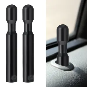 2Pcs Car Door Lock Knobs, Auto Interior Door Lock Bolt Pin Covers for F-150, Black Door Control Post Pull Pins Replacement Parts, Vehicle Inner Accessories for Most Cars ( 5421850 -A)
