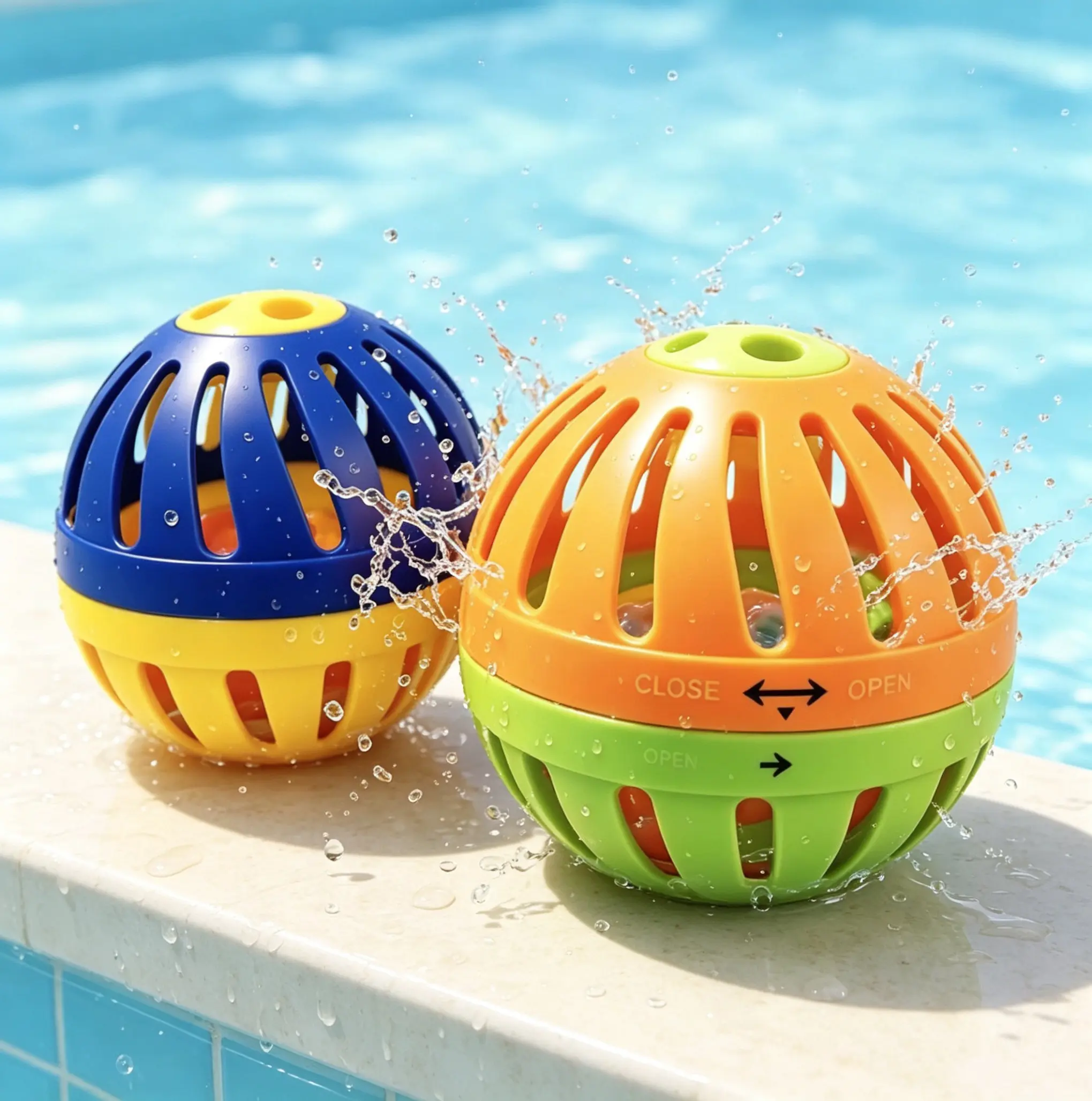 Timer Water Bomb Splash Out Game, Hot Potato Water Balloon Game, Summer Backyard Pool Outdoor Water Prank Toy for Kids Family Party