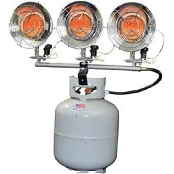 Mr. Heater MH45T 45000 BTU Liquid Propane Tank Top Heater - Triple Head Heat, Tip Switch Safety Feature