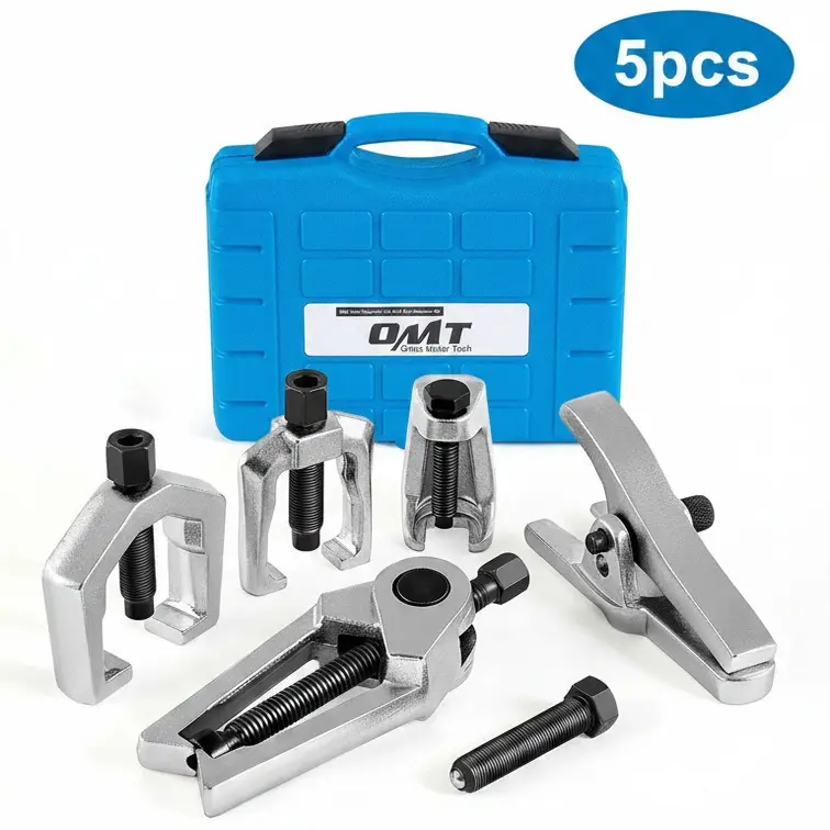 【SpotlightDay】Orion Motor Tech 5-in-1 Front End Service & Splitter Removal Kit, Heavy Duty Ball Joint Separator, Tie Rod End Puller & Pitman Arm Removal Tool Set for Cars & Trucks