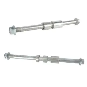 195mm Front + 220mm Rear Wheel Rim Axle Replacement Part for 50cc 70cc 110cc 125cc Dirt Pit Bike Taotao Offroad Motorcycle