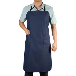 Waterproof Rubber Vinyl Apron W/ 2 Pockets - Lab Apron for DishWashing,Grooming