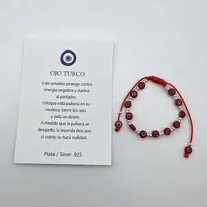 OJO TURCO Pulsera de Ojo 925 - Original White Beads with Silver Accents, Ideal for Meditation and Spiritual Reflection