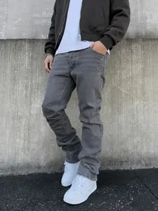 New Versatile Daily Korean Style Men's Fashion Long Pants, High Street Men's Denim Jeans, Casual Loose Fit, All Seasons