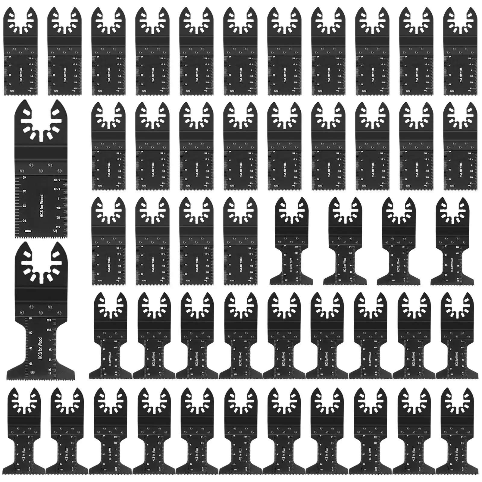 Wood Universal Quick Release Oscillating Saw Blades, Oscillating Tool Blades for Fein Multimaster Porter Cable Black & Decker Craftsman Ridgid Ryobi M