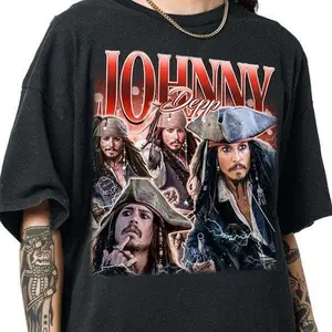 Retro Johnny Depp Shirt - Johnny Depp Tshirt, ,Johnny Depp Sweater,Depp Tee