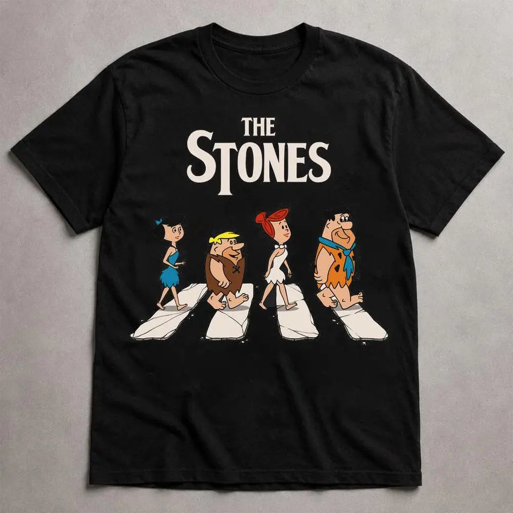 The Flintstones Graphic T-Shirt, Classic Stone Age Cartoon Tee, Unisex Cotton Shirt