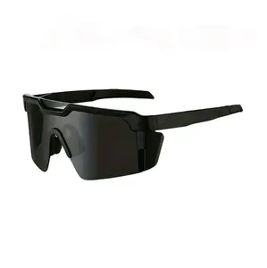 Uv400 Protection Cycling Sunglasses Gray Lens Black Frame Half Frame PC Material Oval Style for Outdoor Sports & Travel Perfect Gift for Husband halloween christmas biking two pack decorative mirror lens windproof goggles outdoor glasses