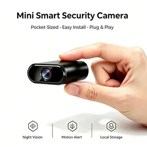 Mini 2.4G WiFi Wireless Security Camera, USB Powered, Night Vision, Motion Detection, SD & Cloud Storage, Smart APP Remote View | For Indoor Nanny, Baby & Pet Dog Home Monitoring