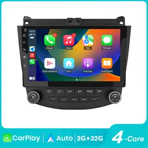 Car Stereo for Honda Accord 2003-2007 touch screen has Android Auto Wireless Carplay, Bluetooth WIFI supports GPS Navigation