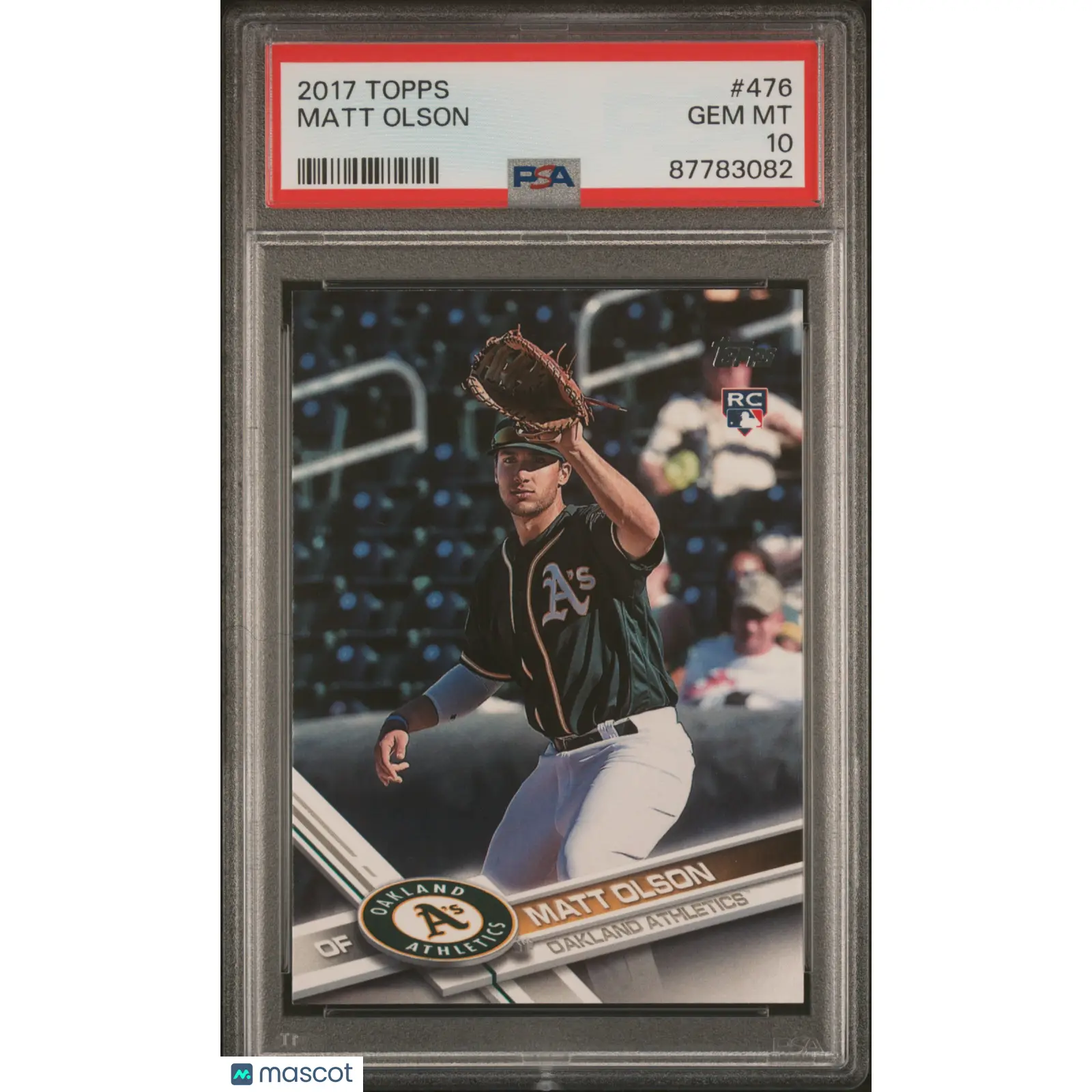 Matt Olson PSA 2017 Topps Baseball #476 10 87783082