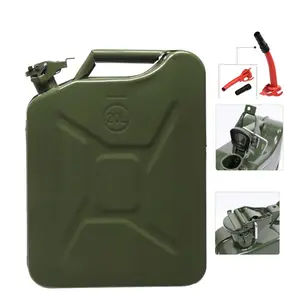 Nw 8Lbs Heavy-Duty 5 Gal Gas Caddy Leakproof Metal Fuel Container for Cars Generators & Survival Kits 20L Capacity Durable Construction Automotive Vehicle Repair Truck