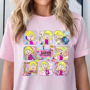 Lizzie McGuire Shirt, Cartoon Lizzie McGuire Cartoon Shirt, Cartoon Lizzie McGuire Shirt, Lizzie Shirt, Lizzie McGuire Sweatshirt  A5
