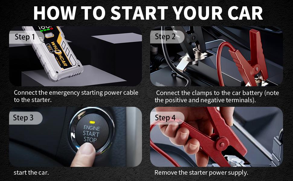 Car Battery Jump Starter 5000A Smart Portable Car Jump Starter Battery Pack (10.0 Gas/9.0L Diesel) 12V Safe Car Jumper with LCD Dis Car Battery Jump Starter 5000A Smart Portable Car Jump Starter Battery Pack (10.0 Gas/9.0L Diesel) 12V Safe Car Jumper with LCD Dis