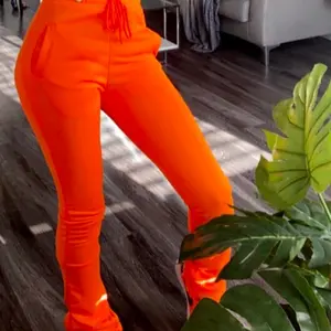 Stacked High-Waisted Sweats Womenswear Comfort