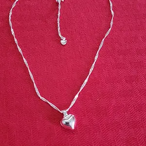 1pc Heart Pulling 925 Silver Plated Heart Pendant Necklace, Suitable for Daily Wear - Perfect Gift initial pendant necklace daily gift jewelry  gifts Vintage Cross Pendant with Rotatable Crown