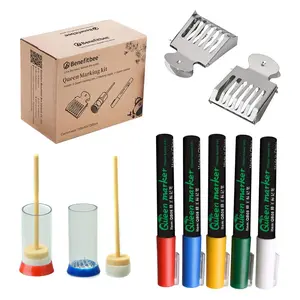 benefitbee Queen Bee Marking Kit Queen Bee Markers 5 Queen Marker Pens 2 Queen bee Marking Bottles 2 Queen Cages for Beekeeping Supplies : Patio, Lawn & Garden