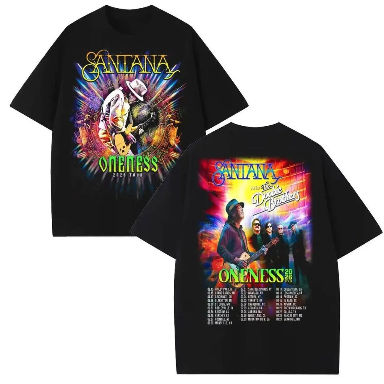 Carlos Santana Tour 2026 T-shirt 99G
