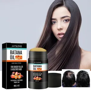 Batahana Hair Wax Stick Long-lasting Styling Broken Hair Management Volumizing Natural Shine Hair Wax Stick Gel Haircare Acrylic Plant
