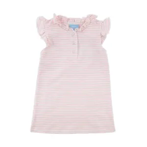 Light Pink Stripe Nicole Dress - Girls Soft Knit Outfit