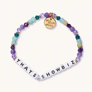 Little Words Project - That’s Showbiz Bracelet – Sparkle & Shine Beads, Trackable Kindness Bracelet – Choose Your Size