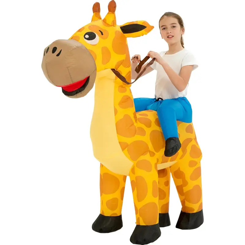 Blow Up Costume,Inflatable Costumes for Kids,Ride On Giraffe Costume,Halloween Costumes for Girls/Boys